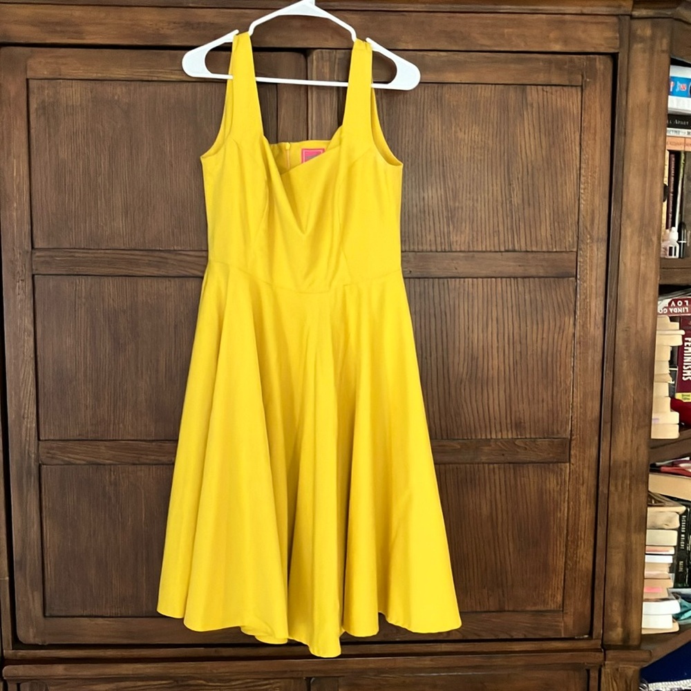 Vibrant Yellow Sleeveless Dress